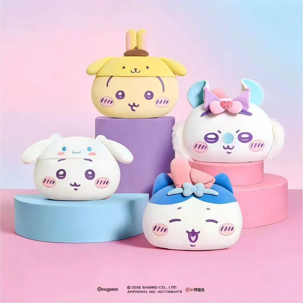 Chiikawa × Sanrio Characters | Head Shaped Cushion
