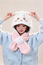 Chiikawa | Plush Hooded Scarf