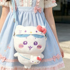 Chiikawa × Sanrio Characters | Plush Crossbody Bag