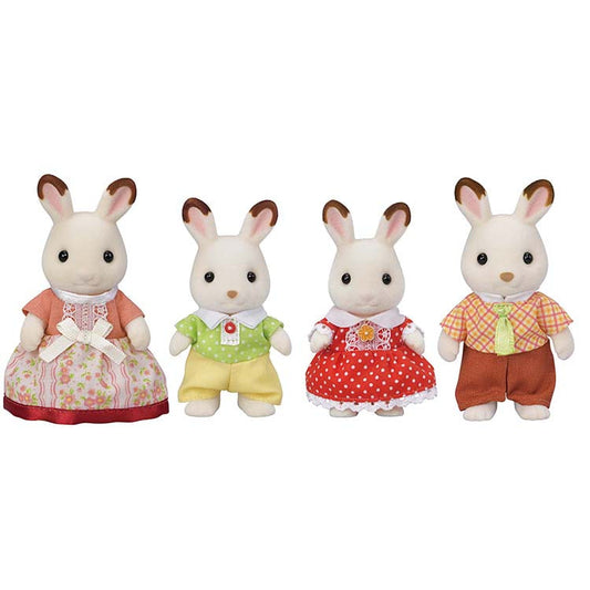 Sylvanian Families | Chocolate Rabbit Family | Plush Toy Set