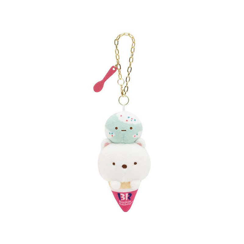 Sumikko Gurashi X Baskin Robbins | Shirokuma Ice Cream Hanging Plush Mascot Holder