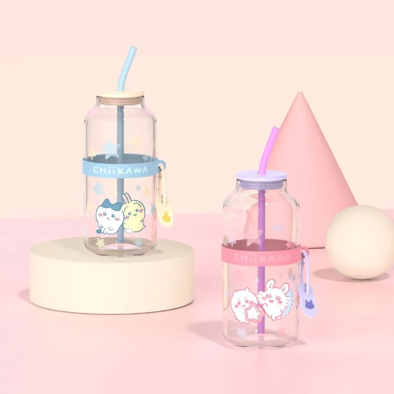 Chiikawa | Glass Bottle With Straw