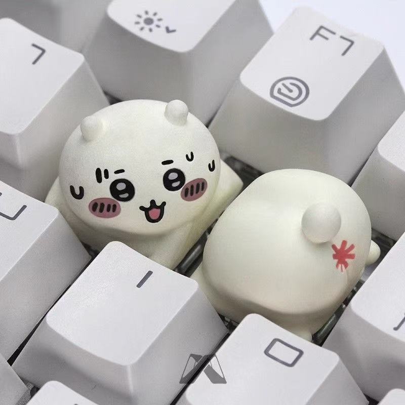 Chiikawa Resin-dipped Keycap | Look at my back Please