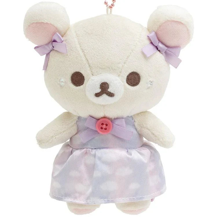 Rilakkuma | Sky Cotton Candy | Korilakkuma & Lion Mascot Holder Set