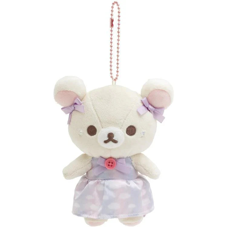 Rilakkuma | Sky Cotton Candy | Korilakkuma & Lion Mascot Holder Set