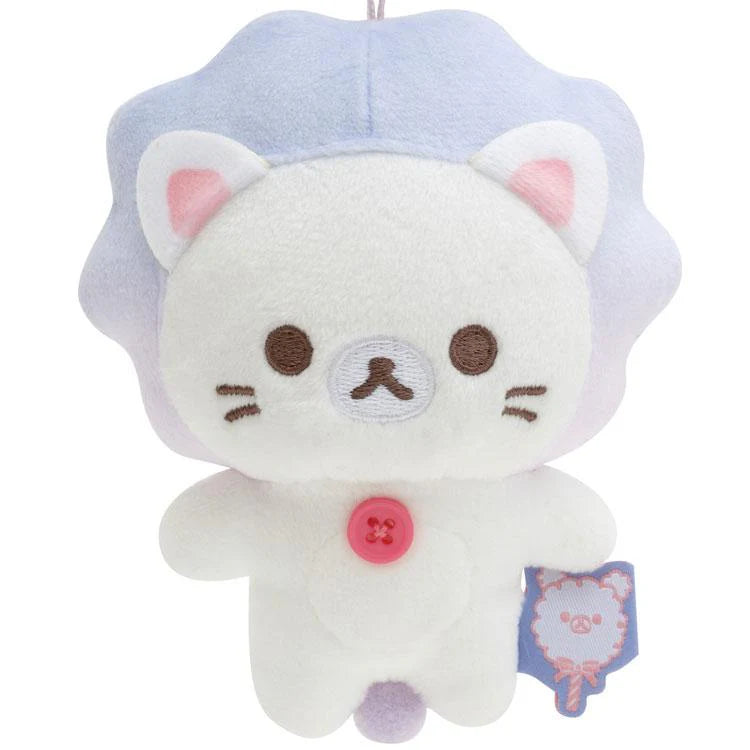 Rilakkuma | Sky Cotton Candy | Korilakkuma & Lion Mascot Holder Set