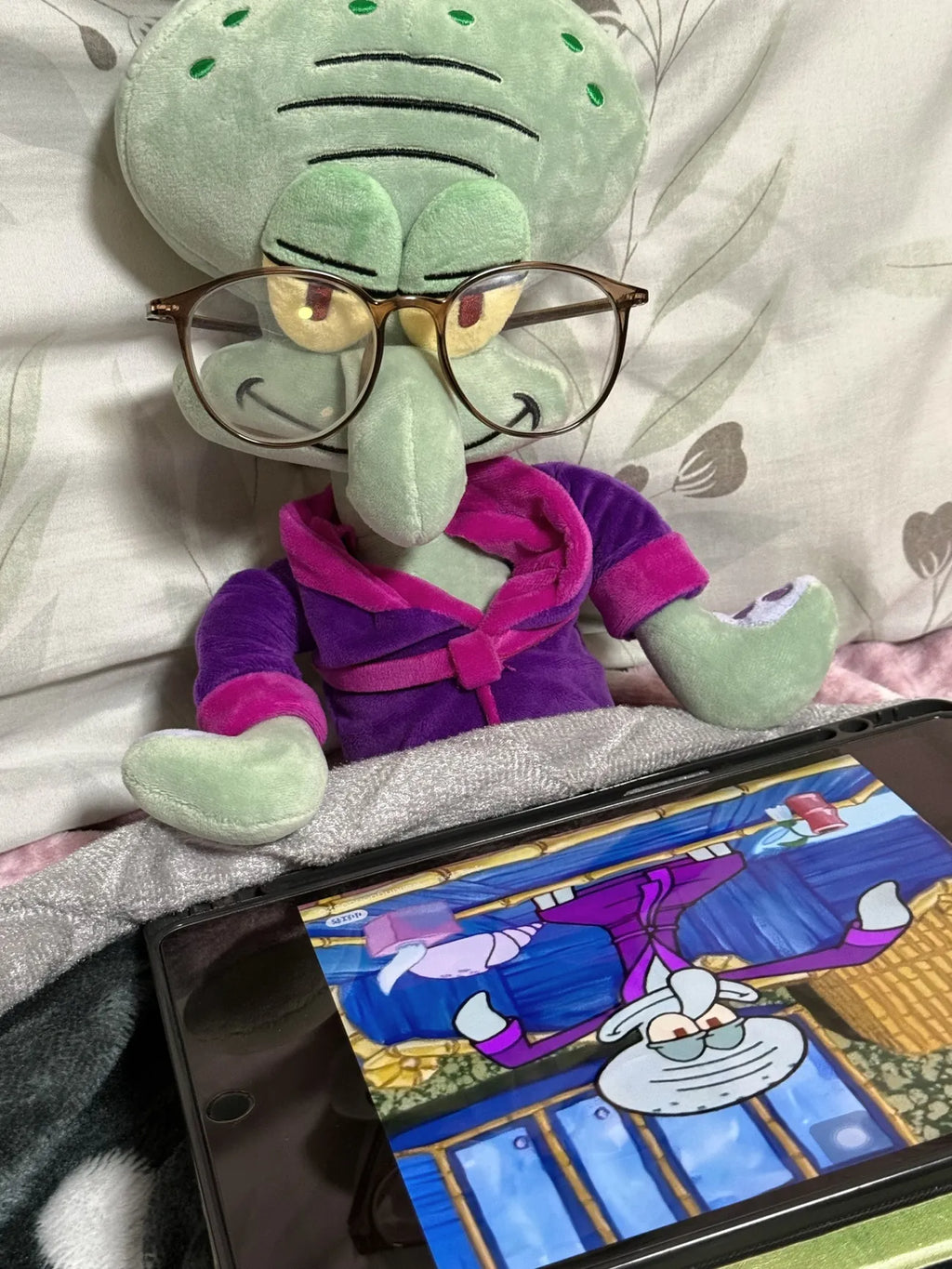 SpongeBob SquarePants | Pajamas Series | Squidward Plush Toy XL (38cm)