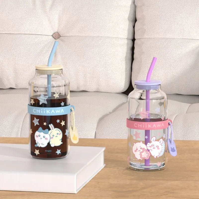Chiikawa | Glass Bottle With Straw