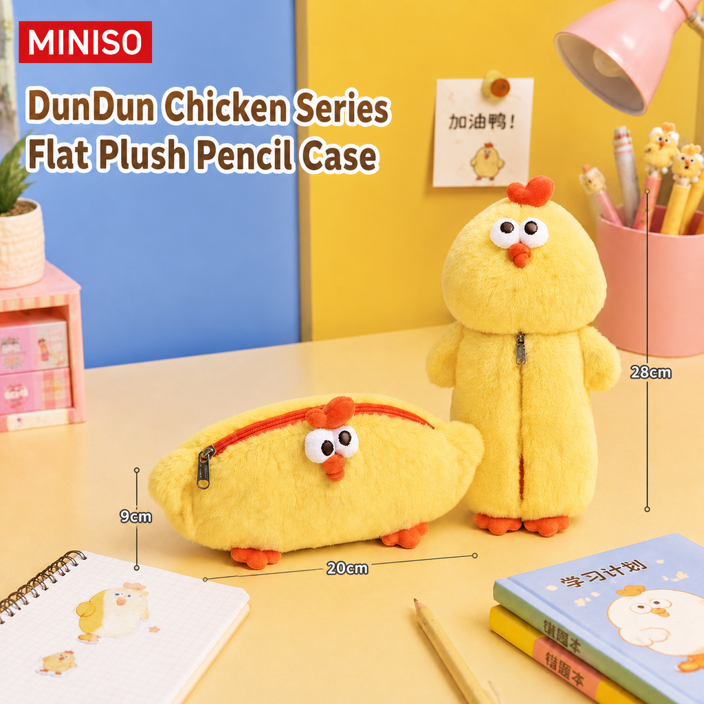 DunDun Chicken | Plush Pencil Case