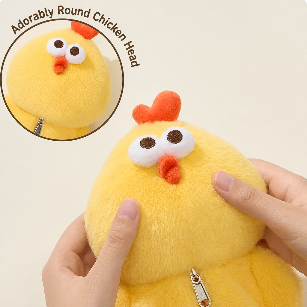 DunDun Chicken | Plush Pencil Case