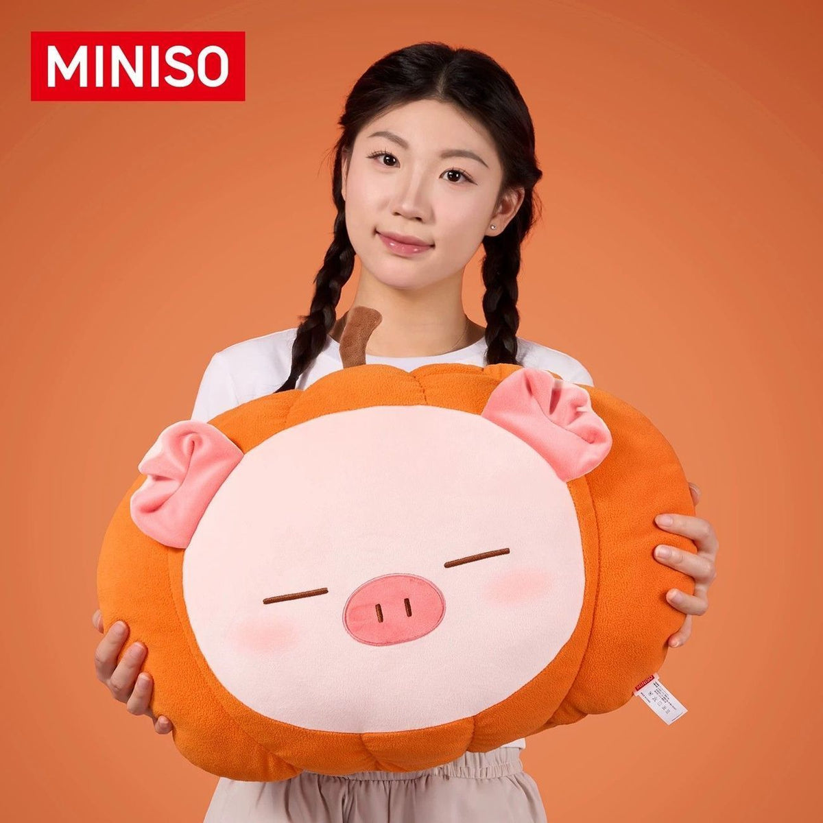Little Pig B-BO | Halloween Pumpkin Pig Plush Pillow