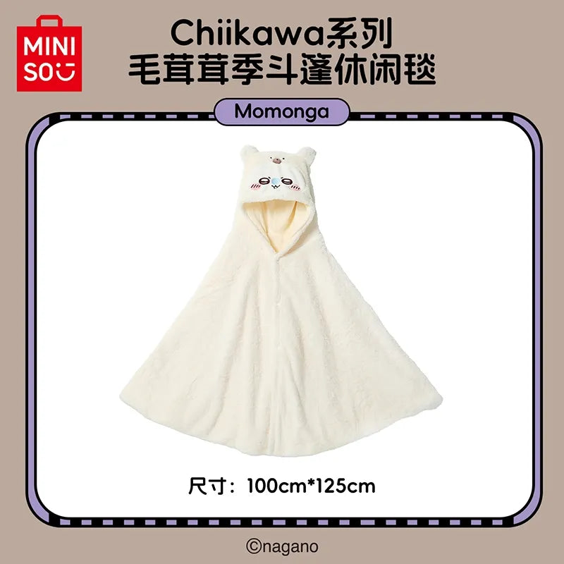 Chiikawa x Miniso | Fluffy Series | Wearable Cape / Blanket