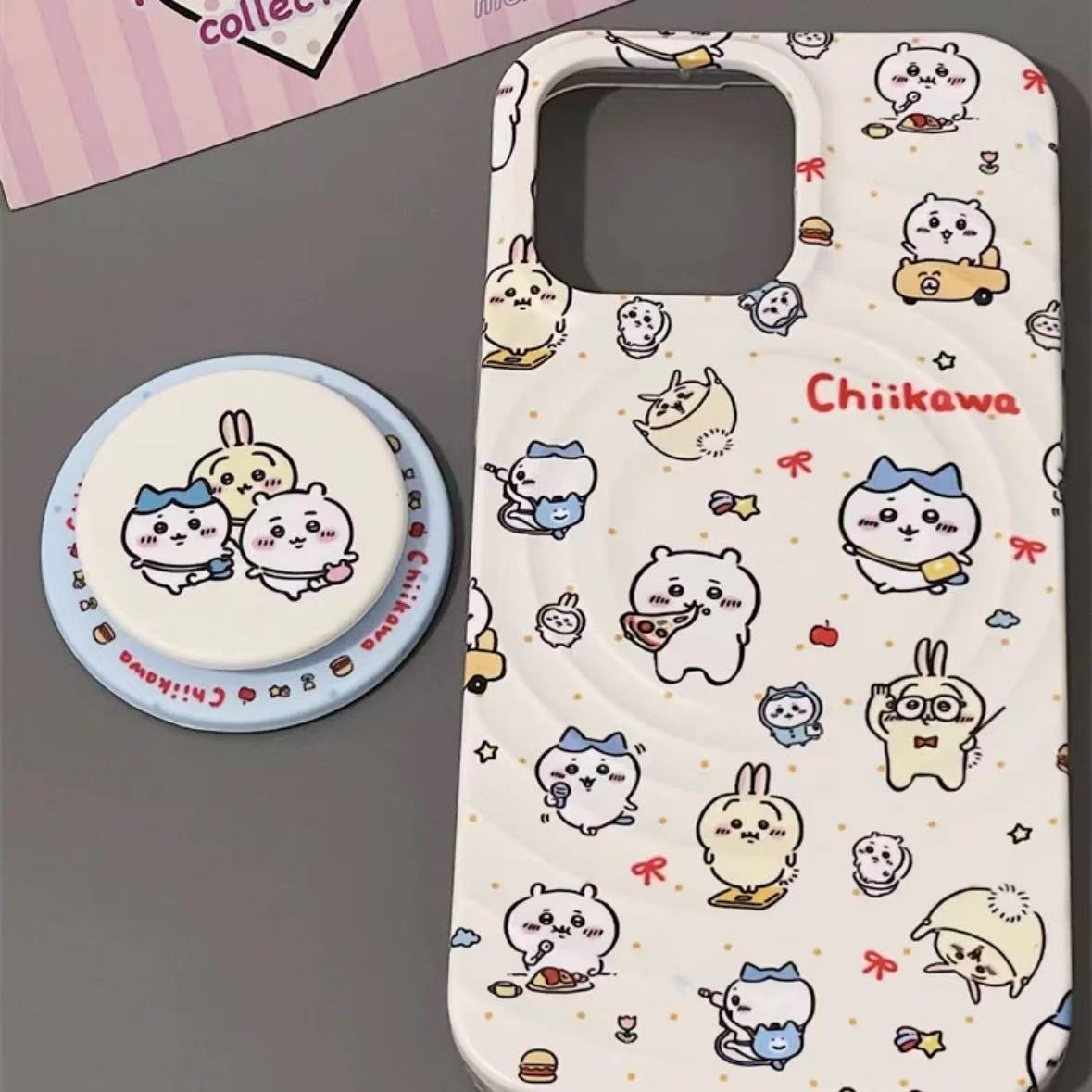 Let's Go Out, Chiikawa! – Wave Motif Phone Case