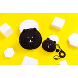 Nagano | Hoahowa | Nagano Bear Neck Purse / Pouch: KUMA BLACK