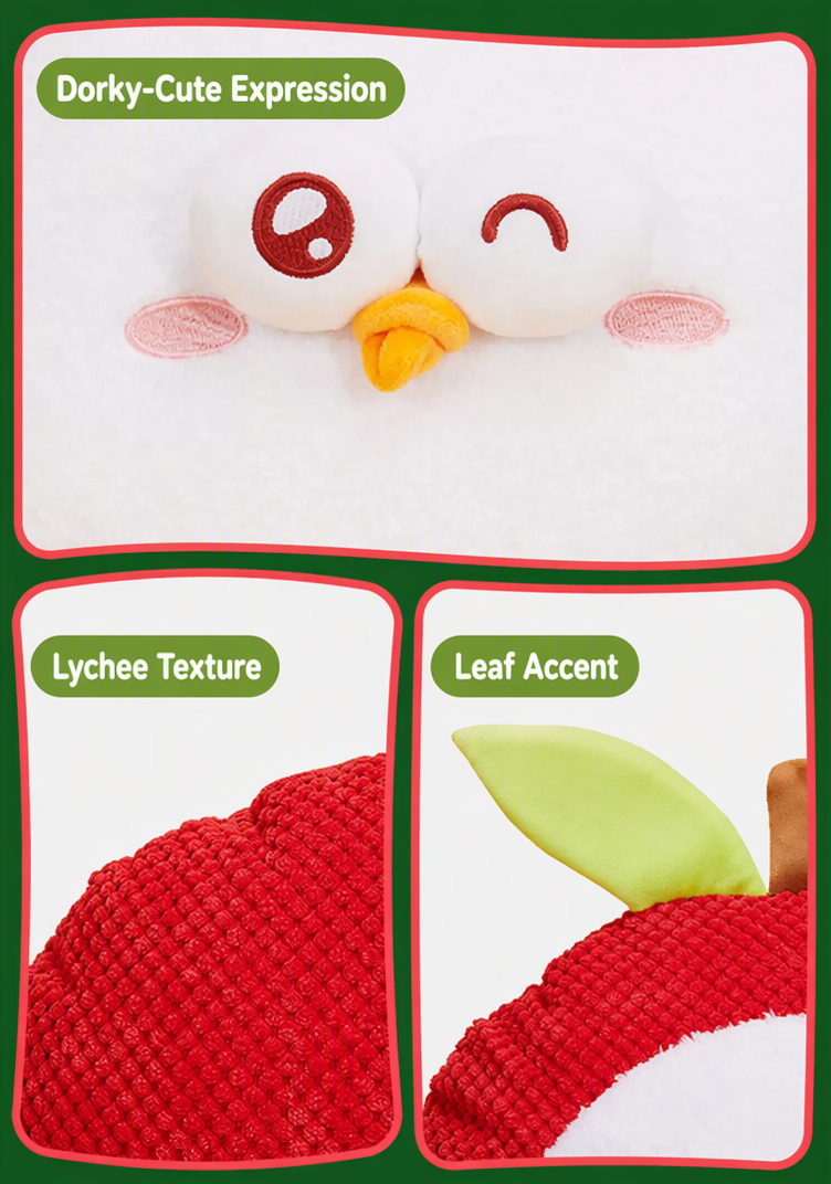 DunDun Chicken | Lucky Lychee Chicken Plush Cushion