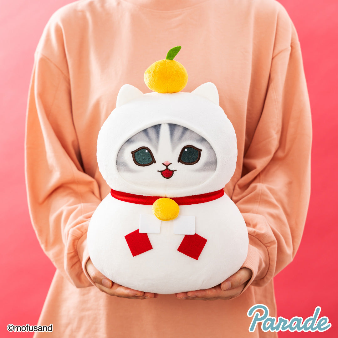 Mofusand | New Year Kagami Mochi | Plush Toy M (33cm) Secondary image