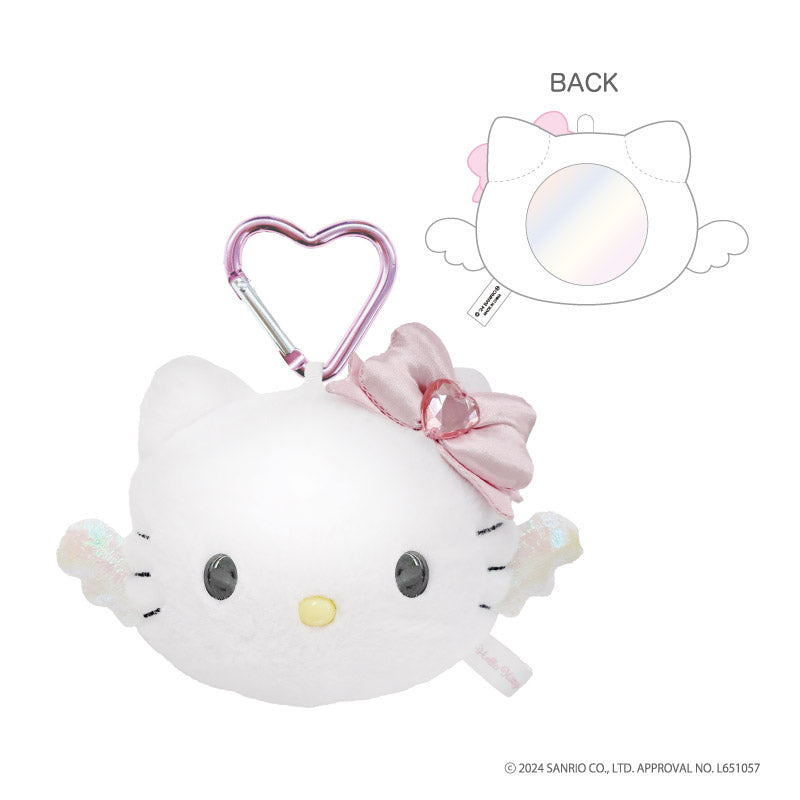 Sanrio | Hello Kitty 90s | Hello Kitty Fluffy Mirror Mascot Holder / Keychain