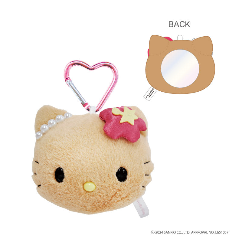 Sanrio | Hello Kitty 90s | Hello Kitty Fluffy Mirror Mascot Holder / Keychain