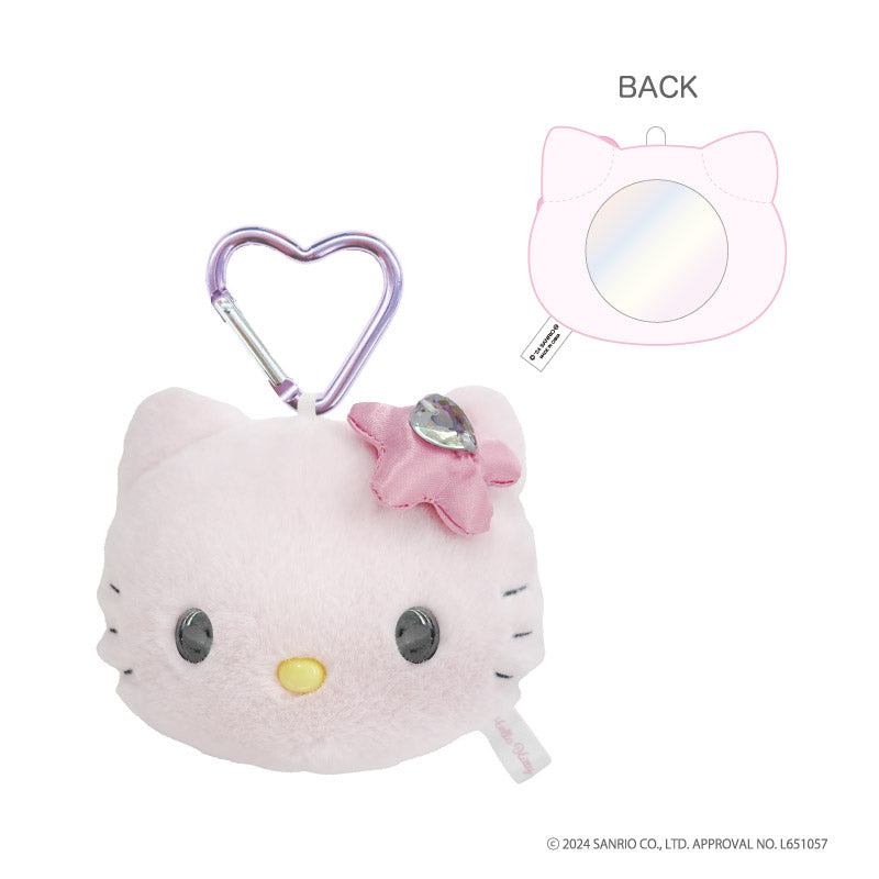 Sanrio | Hello Kitty 90s | Hello Kitty Fluffy Mirror Mascot Holder / Keychain