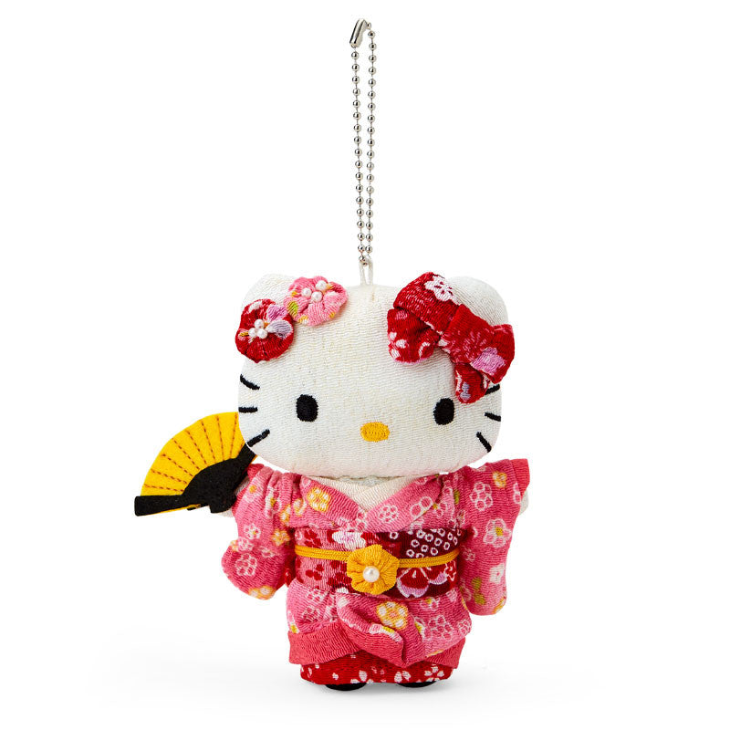 Sanrio | Japanese Chirimen Kimono | Hello Kitty Plush Mascot Holder