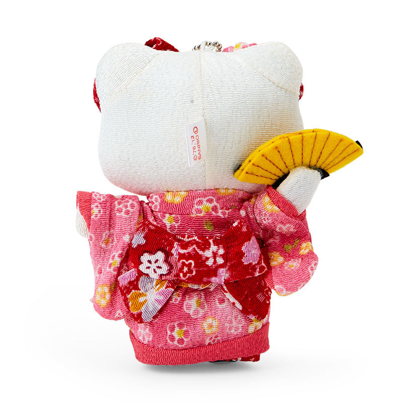 サンリオ | ちりめん着物 | ハローキティぬいぐるみマスコットホルダー
