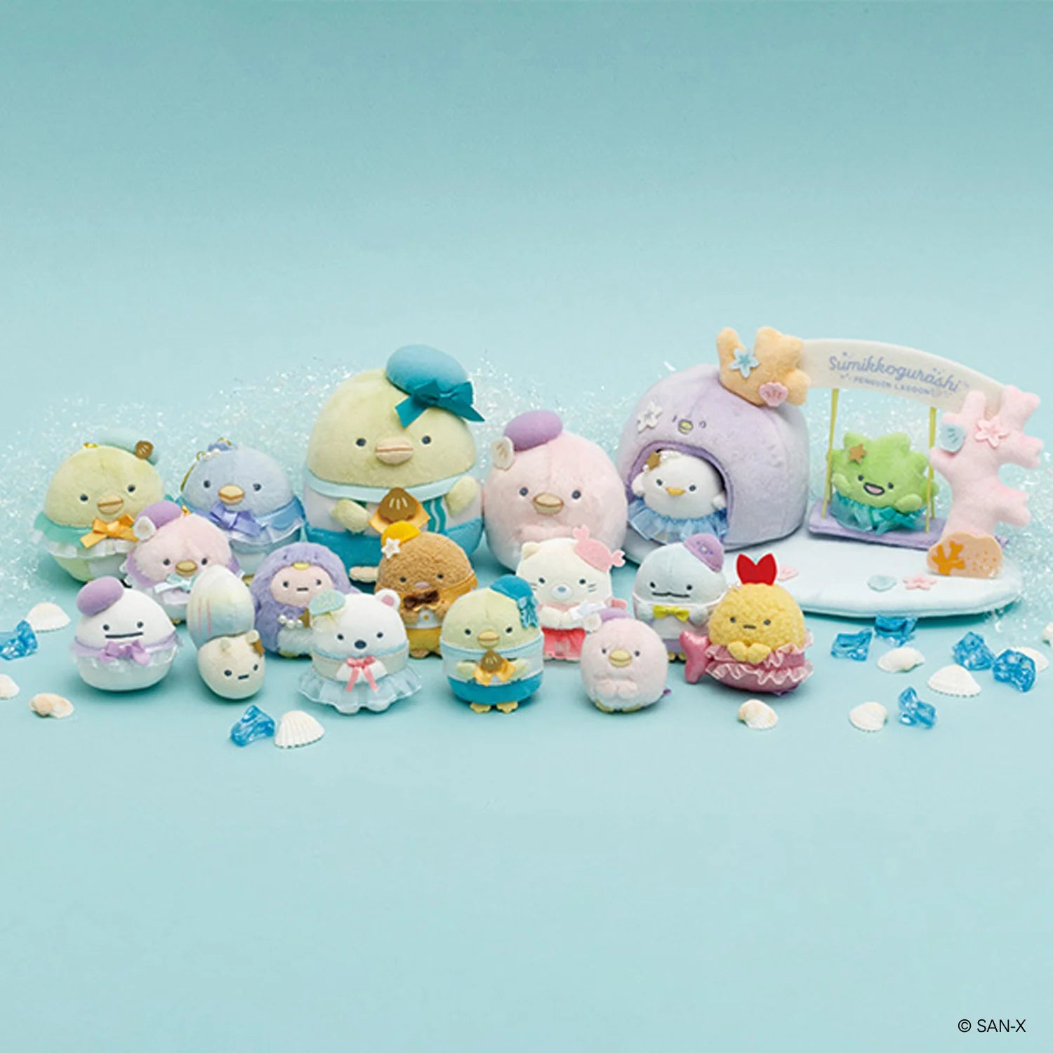 Sumikko Gurashi | Penguin Lagoon | Tenori Plush Toy (6-8cm) & Mascot 主圖