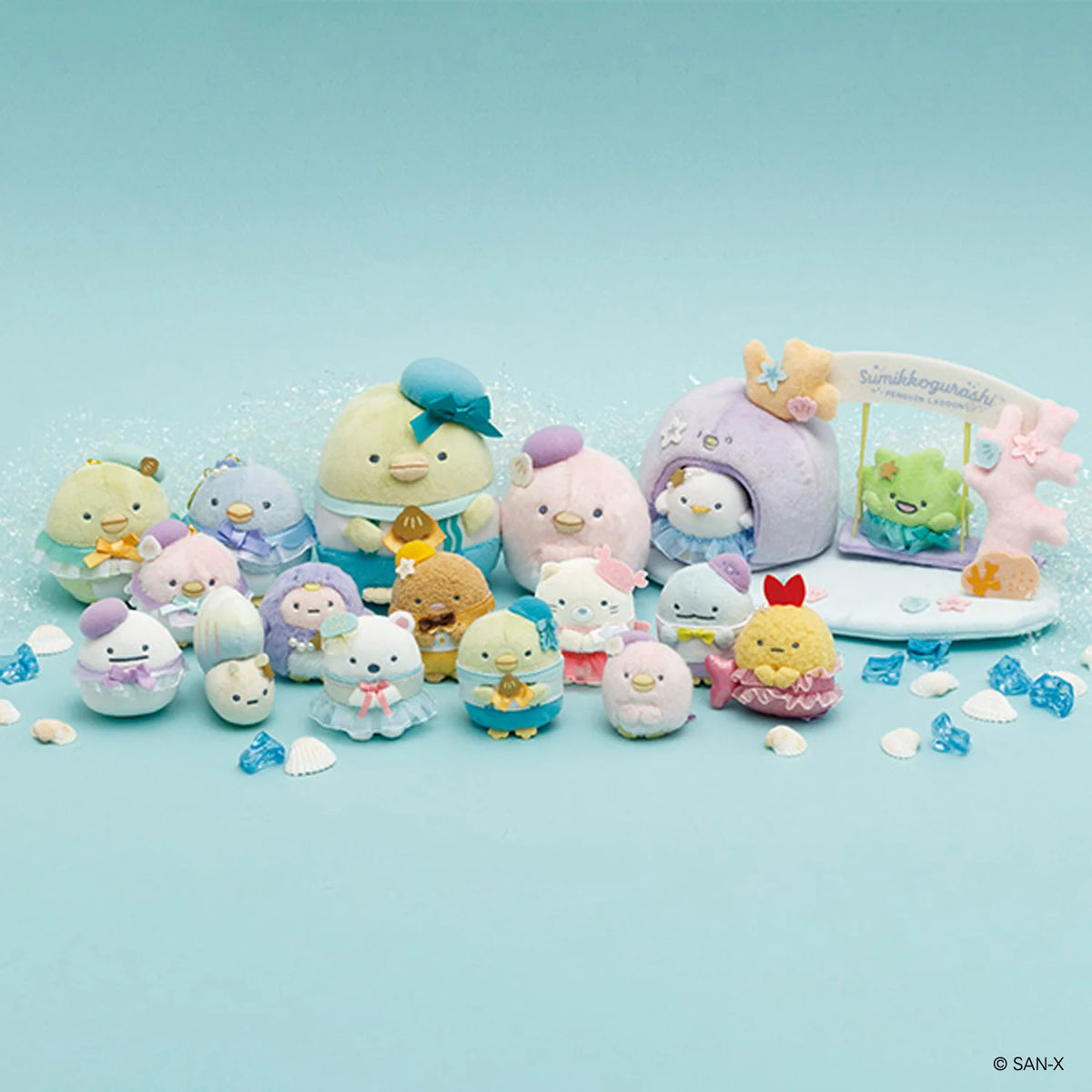 Sumikko Gurashi | Penguin Lagoon | Tenori Plush Toy (6-8cm) & Mascot