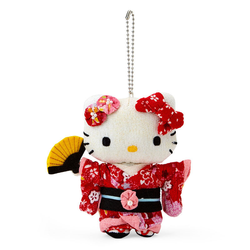 サンリオ | ちりめん着物 | ハローキティぬいぐるみマスコットホルダー