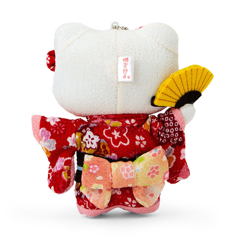 サンリオ | ちりめん着物 | ハローキティぬいぐるみマスコットホルダー