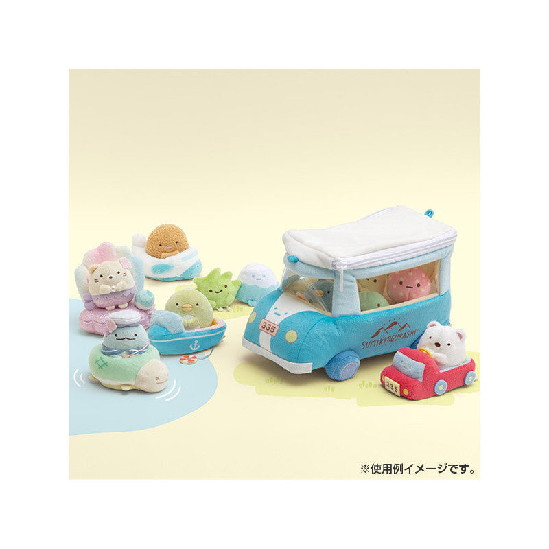 Sumikko Gurashi | "Odekake Laisure" | Nuigurumi-Kuruma (Car) Tenori Plush Toy S (9.5cm)