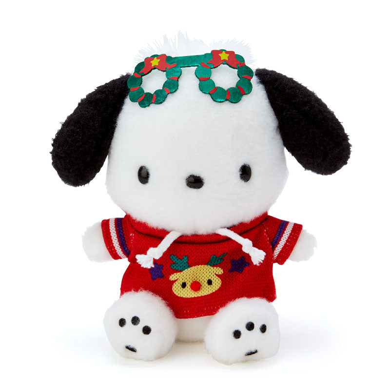 Sanrio | Christmas Sweater Design | Pochacco Plush Toy M (18cm)