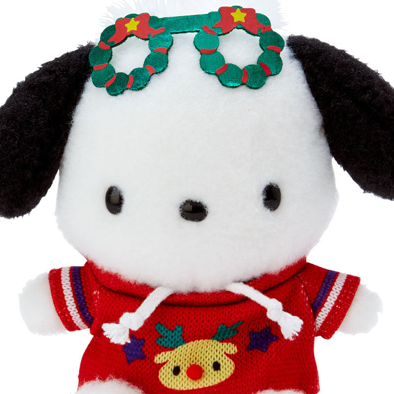 Sanrio | Christmas Sweater Design | Pochacco Plush Toy M (18cm)