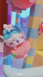 Chiikawa × Sanrio Characters | Strawberry Trolley Plush Mascot / Charm