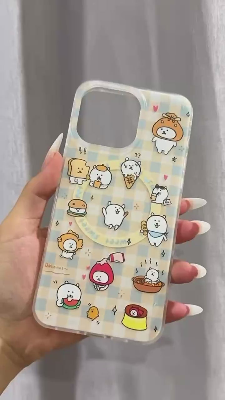 Nagano Bear Pattern Phone Case