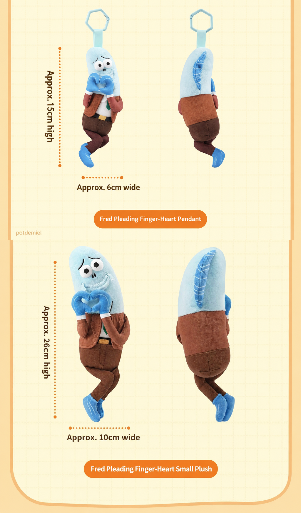 SpongeBob | Finger-Heart | Plush Keychain / Toy