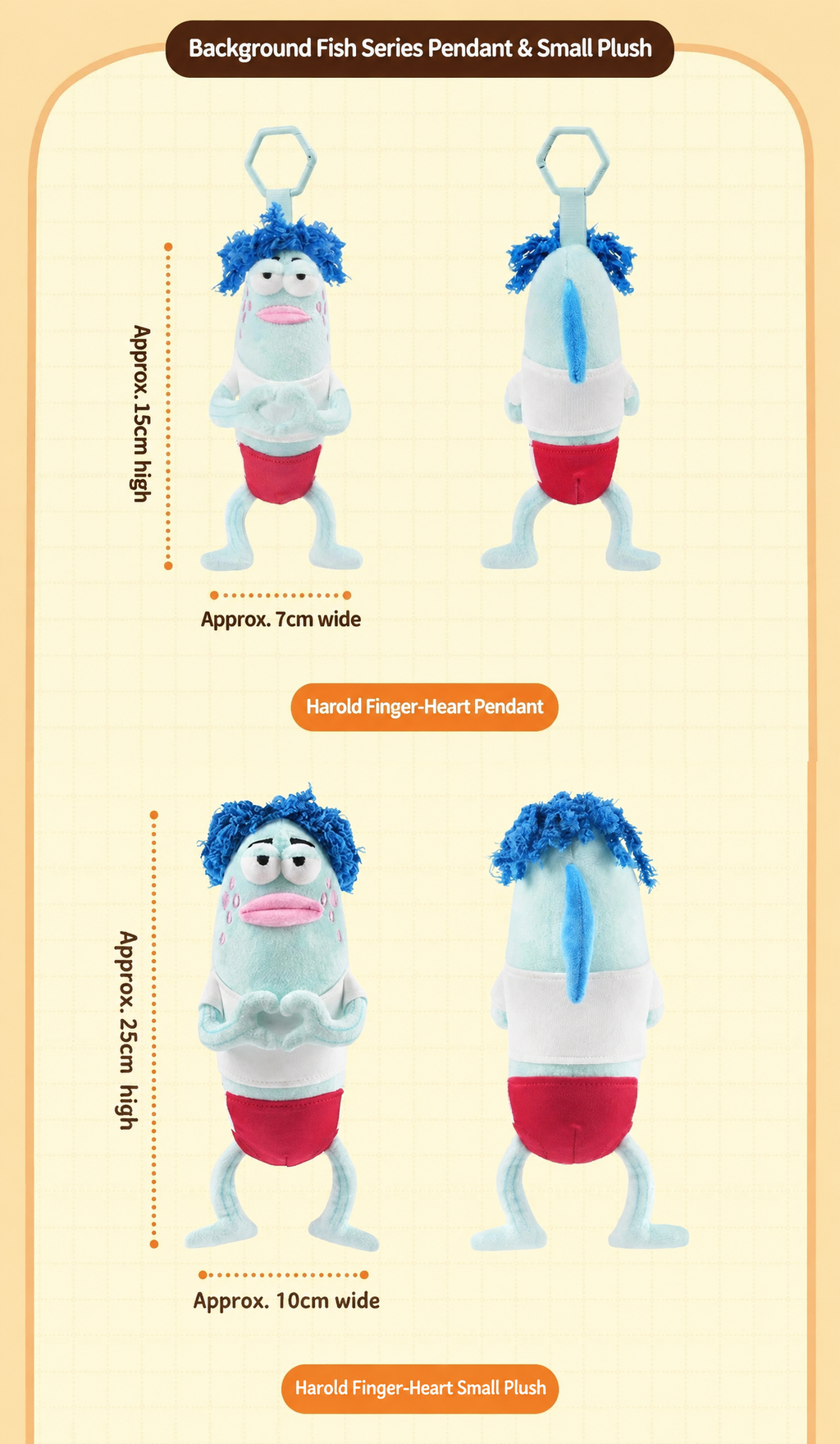 SpongeBob | Finger-Heart | Plush Keychain / Toy