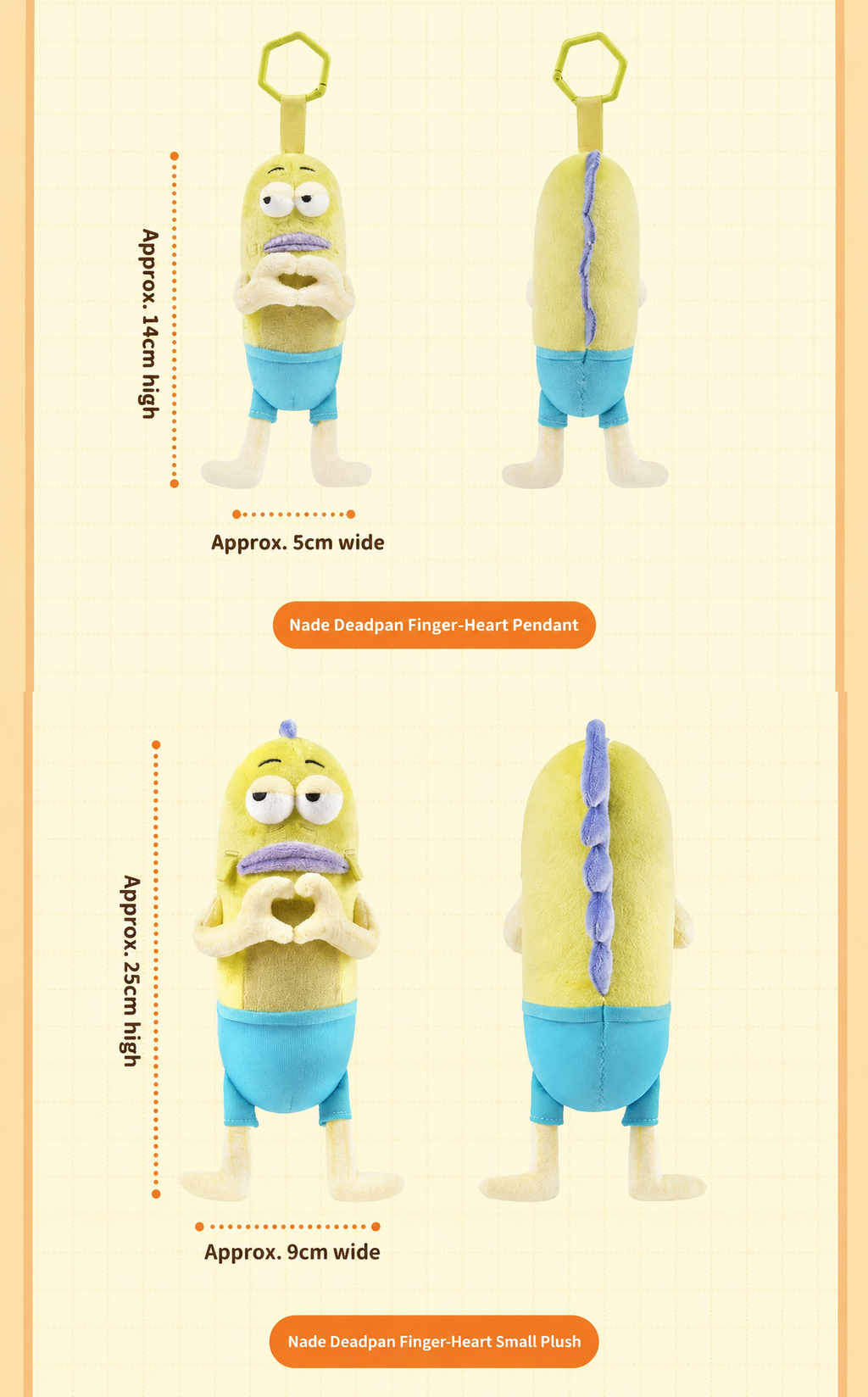 SpongeBob | Finger-Heart | Plush Keychain / Toy