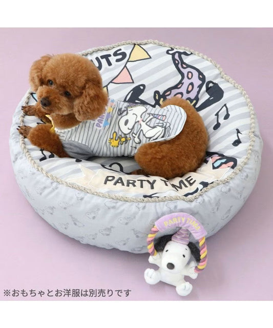 Pet Collection | Snoopy Birthday | Snoopy Round Cushion Party Design Dog Bed